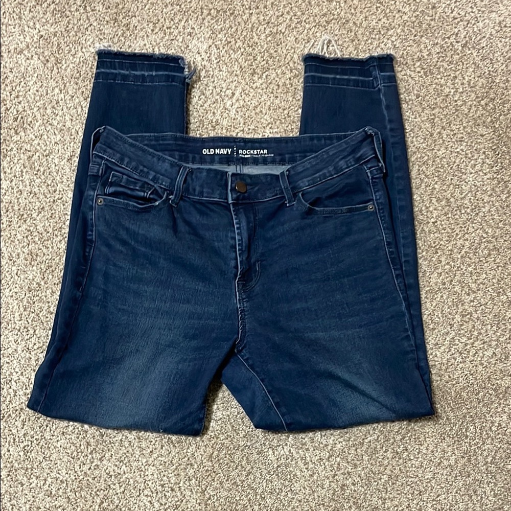 Old Navy Rockstar Dark Blue Jeans